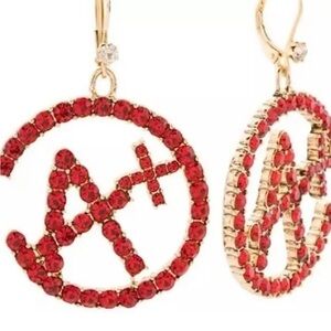 Betsey Johnson Red Crystal Earrings